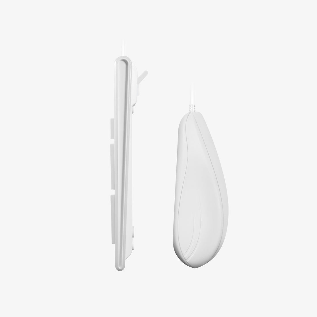 Macally Full Size USB Keyboard and Optical Mouse Combo, for Mac (White)