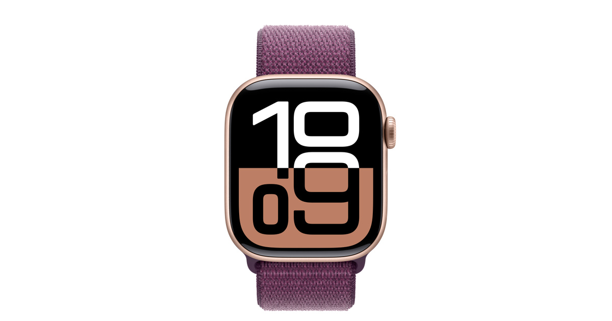 Apple Watch Series 10 (GPS) 42mm Sport Loop (Rose Gold)