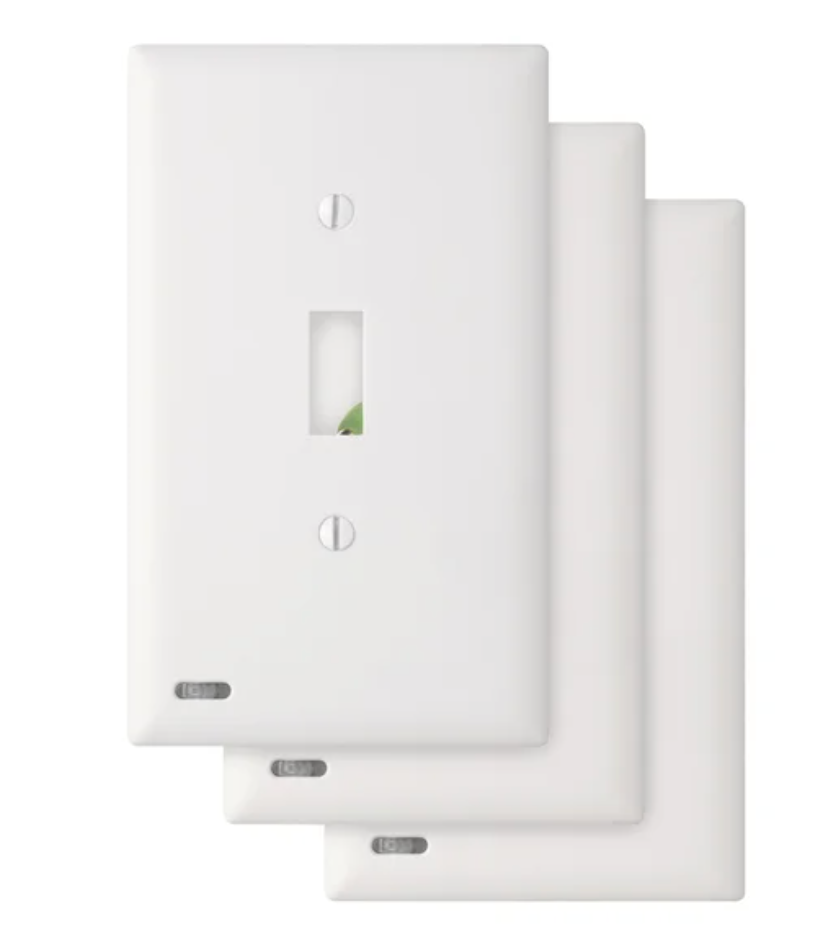 SnapPower LED Toggle SwitchLight, 3-pack (Single-Gang)
