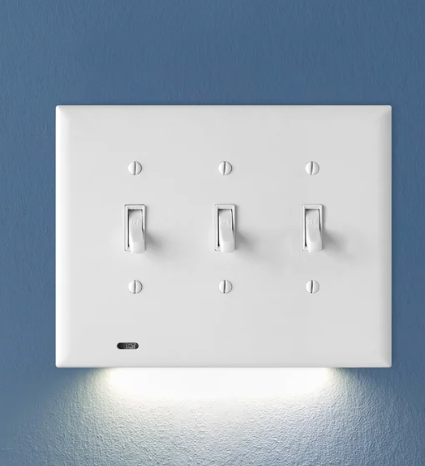 SnapPower LED Toggle SwitchLight, 3-pack (Triple-Gang)