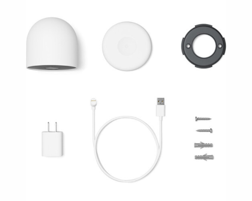 Google Nest Cam Battery Indoor/Outdoor Security Camera, 3-pack