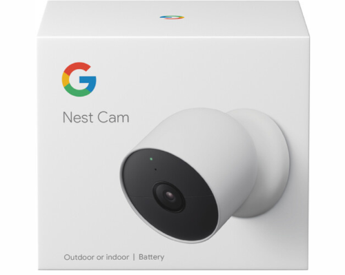 Google Nest Cam Battery Indoor/Outdoor Security Camera, 3-pack