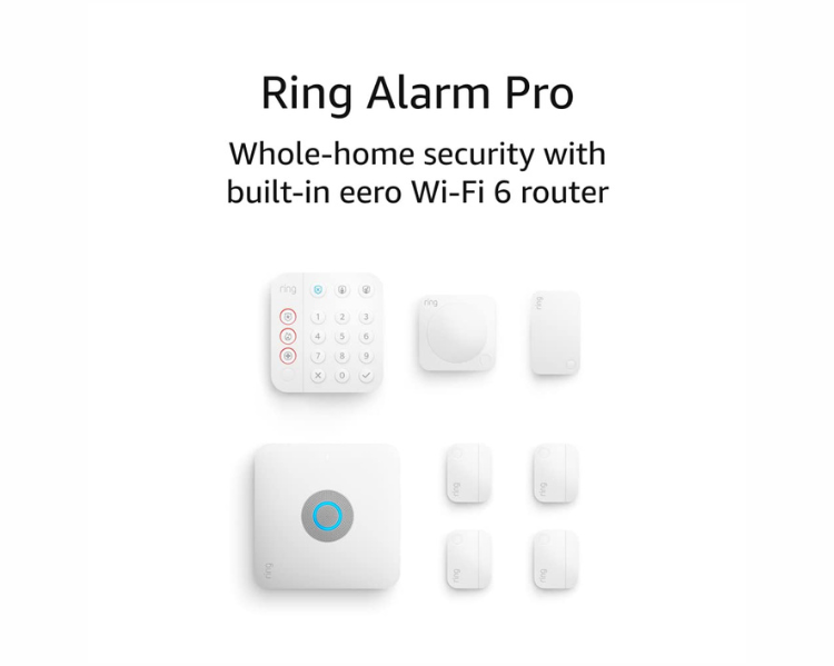 Ring Alarm Pro 8‑Piece Home Security Kit (2nd Gen) – White