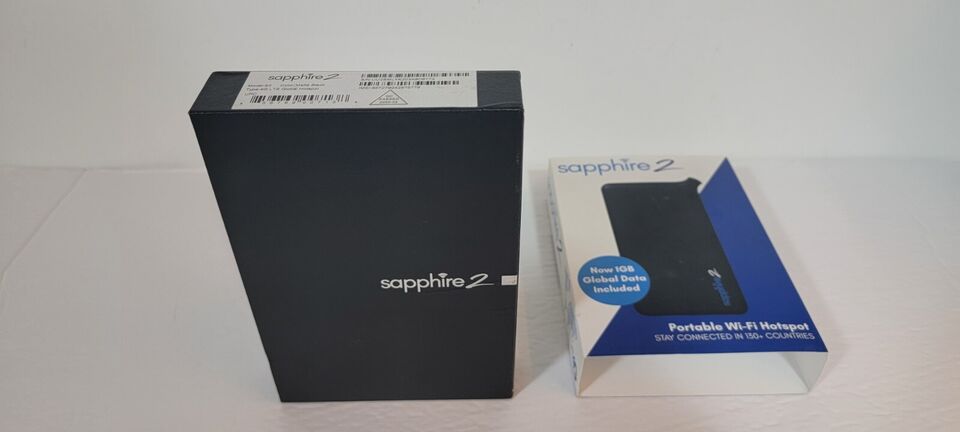 Sapphire 2 Travel Global Mobile Portable WIFI Hotspot Black 4G