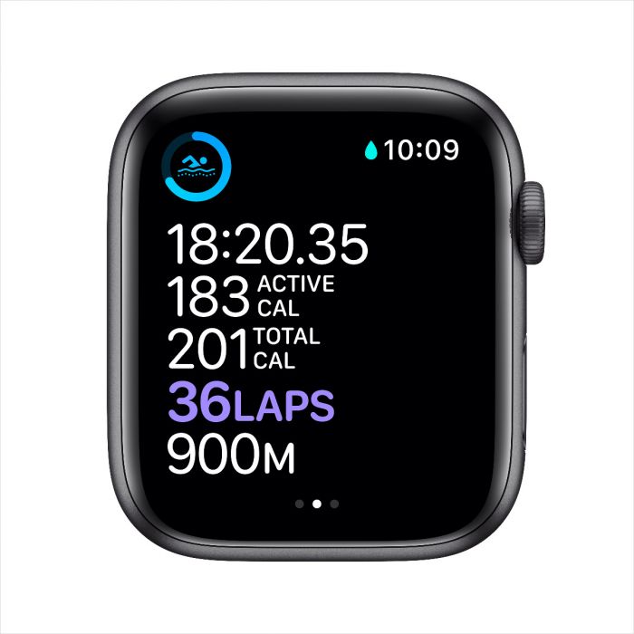 Apple Watch Series 6 GPS, 44mm Black Aluminium Case