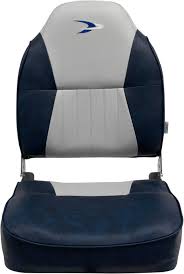 Wise Lund Style High-Back Fishing Seat - Grey/Navy [8WD640PLS-660]