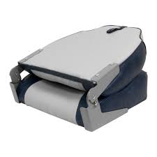 Wise Lund Style High-Back Fishing Seat - Grey/Navy [8WD640PLS-660]