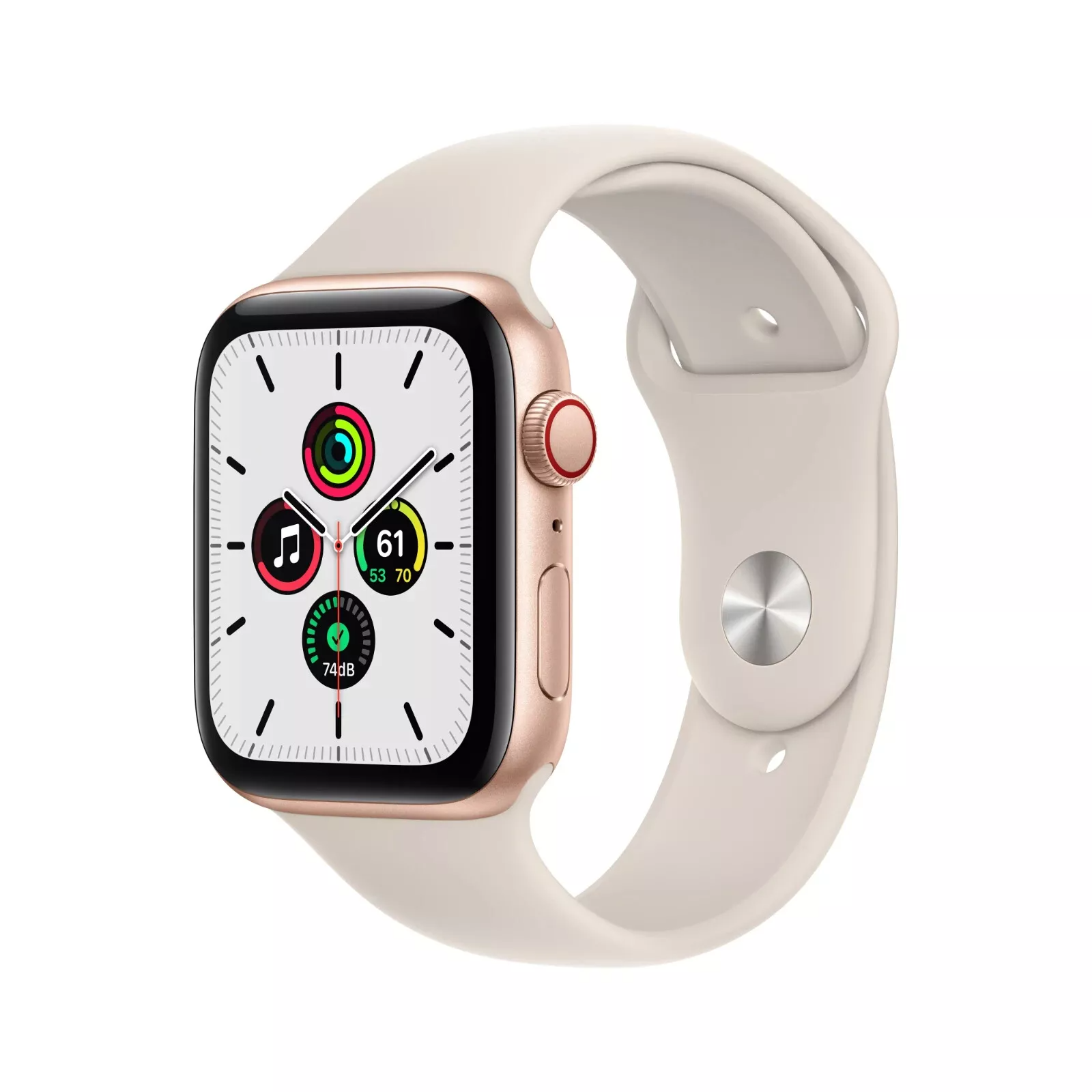 Apple Watch SE, 44mm, Cellular, Aluminum (Gold)