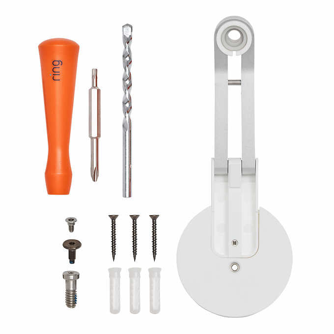 Ring Stick Up Cam Battery (3rd gen), Mounts, 3 packs (White)