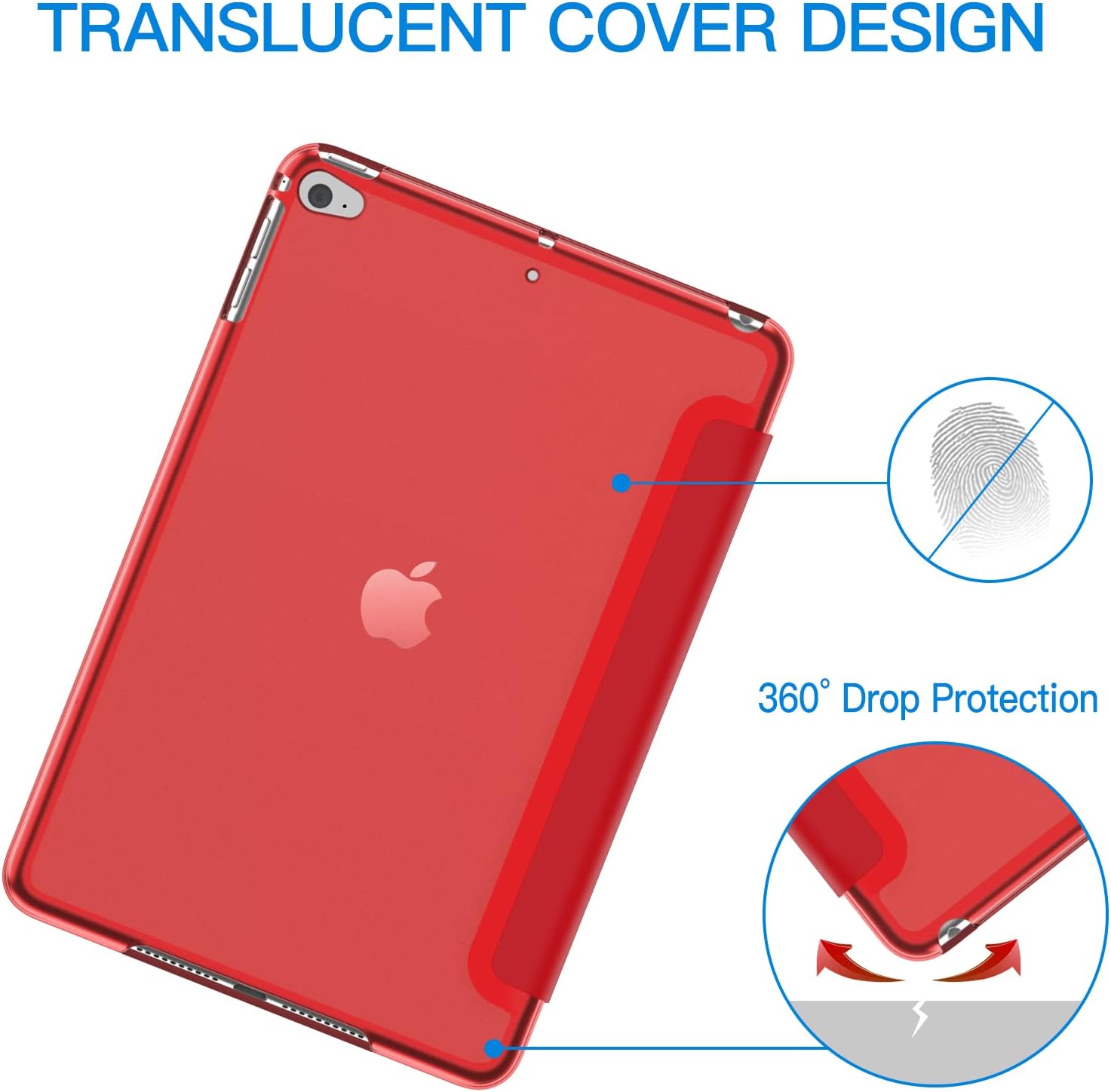 Apple iPad mini Smart Cover for iPad (5th–6th Gen) & iPad Air (1st–2nd Gen) (Red)