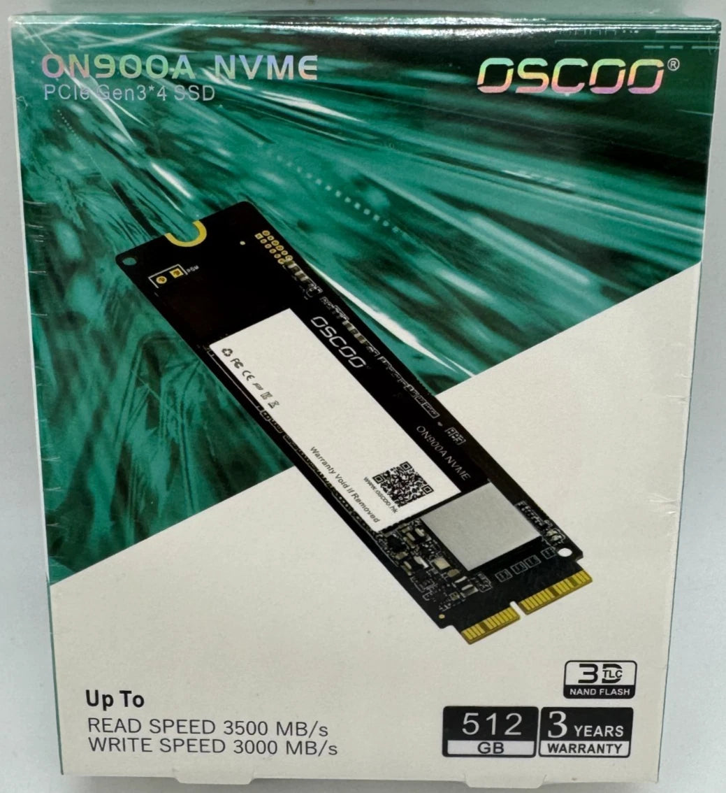 ON900A 512GB NVMe PCIe Gen3 x4 SSD – Internal SSD Upgrade for MacBook Pro, MacBook Air, iMac & Mac Mini