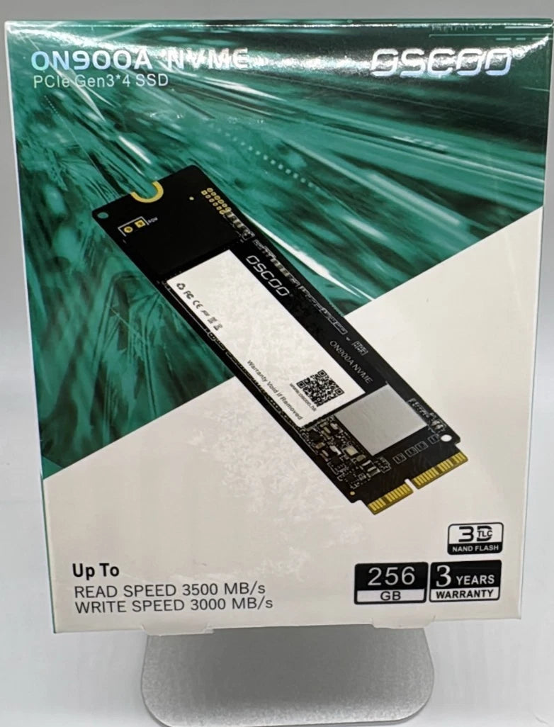 ON900A 256GB NVMe PCIe Gen3 x4 SSD – Internal SSD Upgrade for MacBook Pro, MacBook Air, iMac & Mac Mini