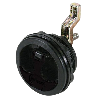 Whitecap T-Handle Latch - Nylon Black/Black - Non-Locking [3230BC]