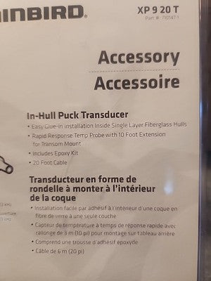 Humminbird XP-9-20T IN-HULL Puck Transducer