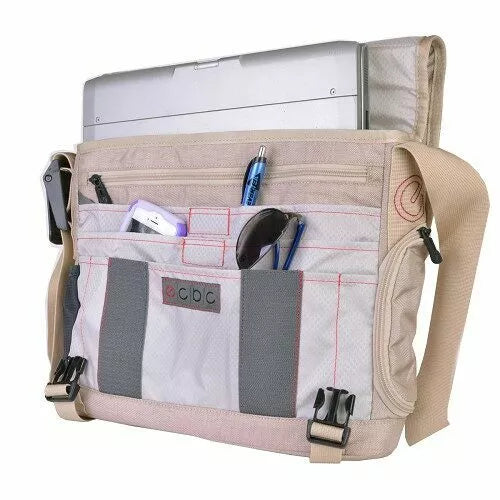 ECBC Poseidon Messenger Bag for 13-Inch Laptop, Grey
