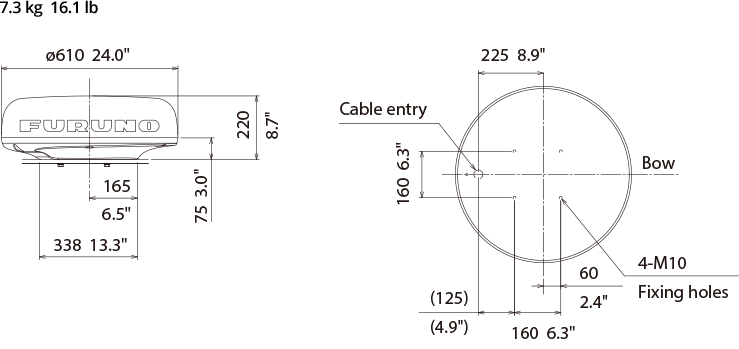 Furuno DRS4DNXT Doppler Radar - No Cable [DRS4DNXT]