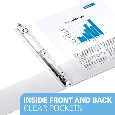 Premium Economy, Round Ring, Binder, 6 Pack (5/8")