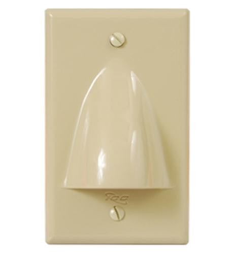 Faceplate, 1-Gang, Bulk Nose, Ivory