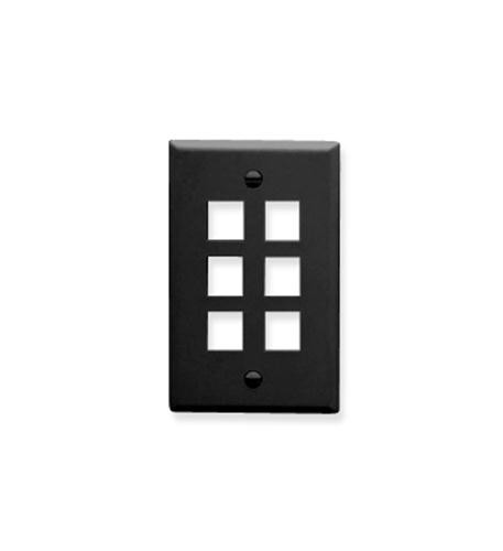 Icc Ic107F06Bk 4 Port Face Black