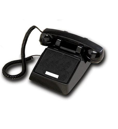 Cortelco 250000-VBA-NDL Black desk no dial