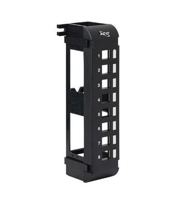 Icc Patch Panel, Blank,Vertical,8-Port Flush