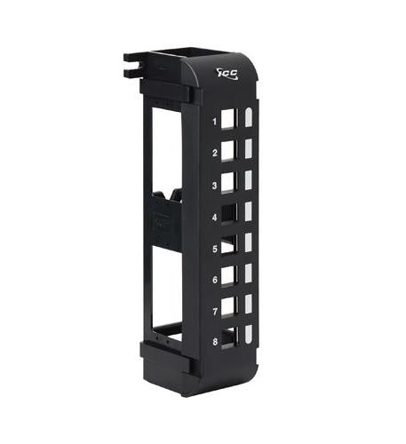 Icc Patch Panel, Blank,Vertical,8-Port Flush