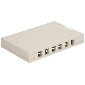 SURFACE MOUNT BOX, 12-PORT, WHITE