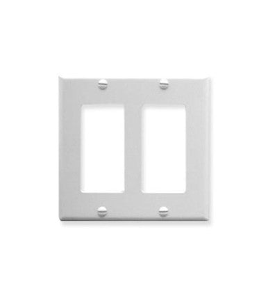 Icc Faceplate, Decorex, 2-Gang, White