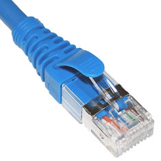 PATCH CORD, CAT6A, FTP, 10FT, BL