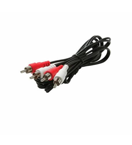 Fiches 2-RCA de 25' vers fiches 2-RCA