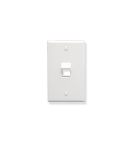 Icc Faceplate, Angled, 1-Gang, 1-Port, White