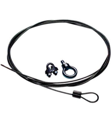 Black 10 Foot Cable and Clamp