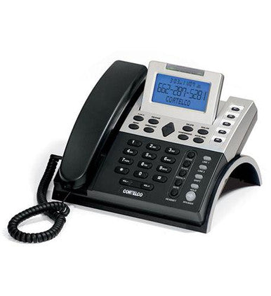 Cortelco 122000TP227S Tel. comercial CID de 2 líneas.