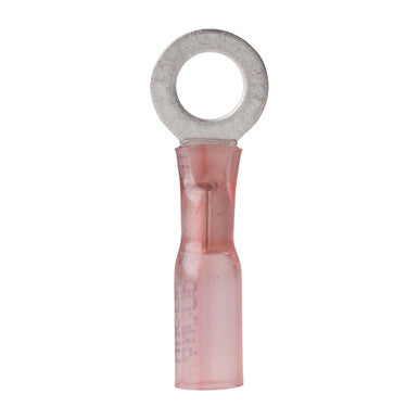 Ancor 22-18 1/4 Ring Terminal Heat Shrink Red 25 Pack