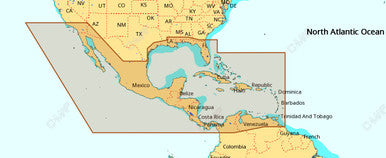 C-MAP NA-M027 Max Wide microSD Centroamérica y el Caribe