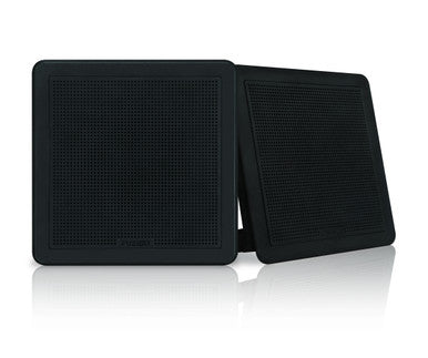 Fusion FM-F65SB 6.5" Black Square Flush Mount Speakers