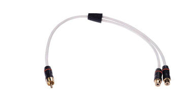 Cable Y RCA trenzado blindado Fusion MS-RCAYF 1 macho-2 hembra