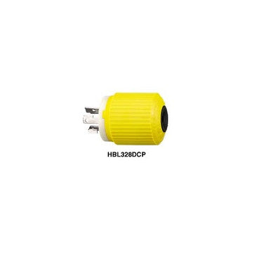 Hubbell HBL328DCP 30A 28V DC Conector de bloqueo macho