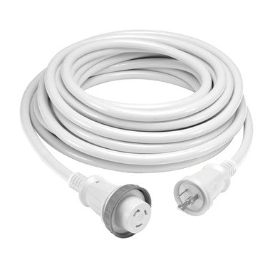 Hubbell HBL61CM03WLED Juego de cables de 30 amperios y 25 pies con LED blanco