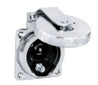 Hubbell HBLPHTVSS Prise téléphone/TV ronde en acier inoxydable