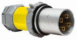 Hubbell M5200PS1 200A Male Plug 600V 4 Pole 5 Wire
