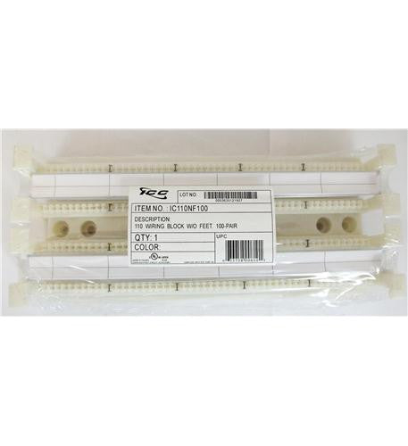 Icc 110 Wiring Block W/O Ft, 100-Pair,Cat 5E
