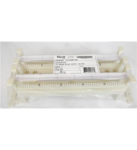 Bloque de cableado Icc 110 con pies, 100 pares, Cat 5E
