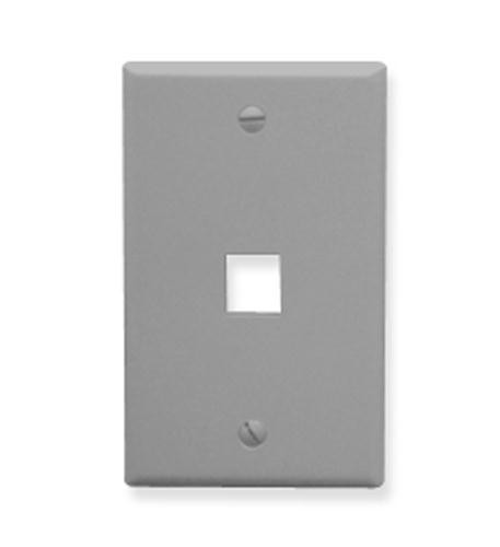 ICC IC107F01GY - 1Port Face - Gray
