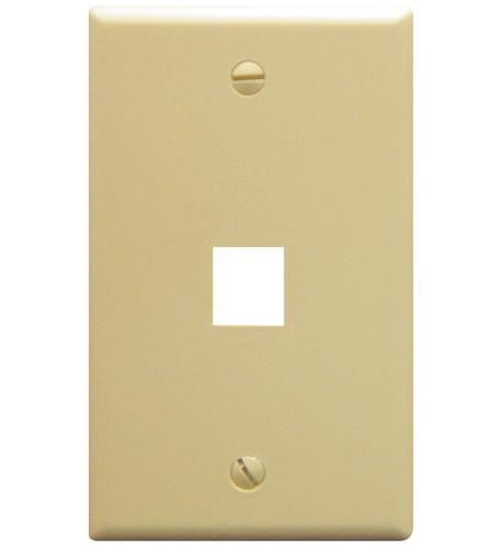 ICC IC107F01IV - 1Port Face Ivory