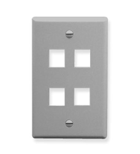 Icc Ic107F04Gy - 4Port Face - Gray