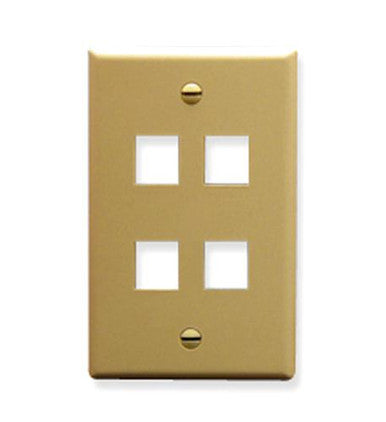 Icc Ic107F04Iv - 4Port Face Ivory