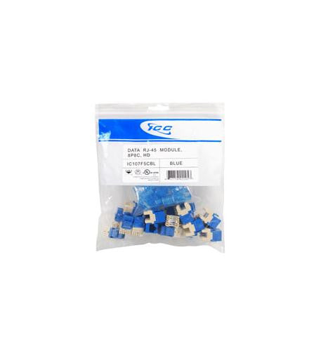 Módulo Icc, Cat 5E, HD, Paquete de 25, Azul