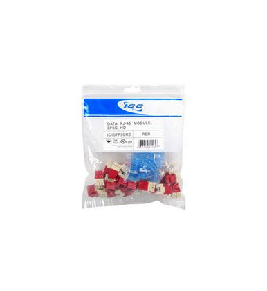 MODULE ICC, CAT 5e, HD, PK 25, ROUGE