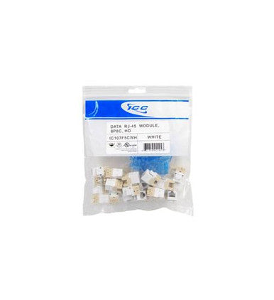 Icc Module, Cat 5E, Hd, 25 Pk, White
